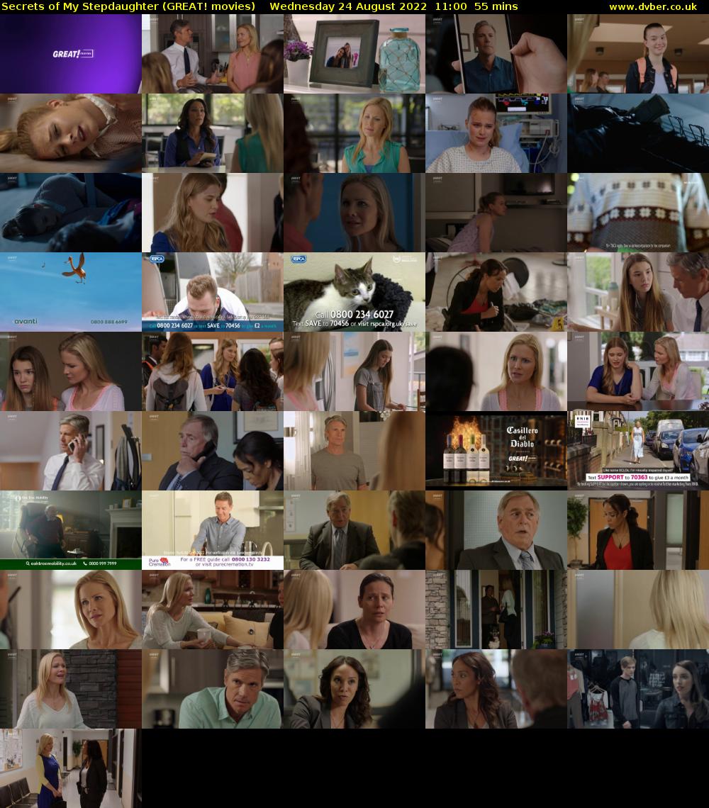 Secrets of My Stepdaughter (GREAT! movies) Wednesday 24 August 2022 11:00 - 11:55