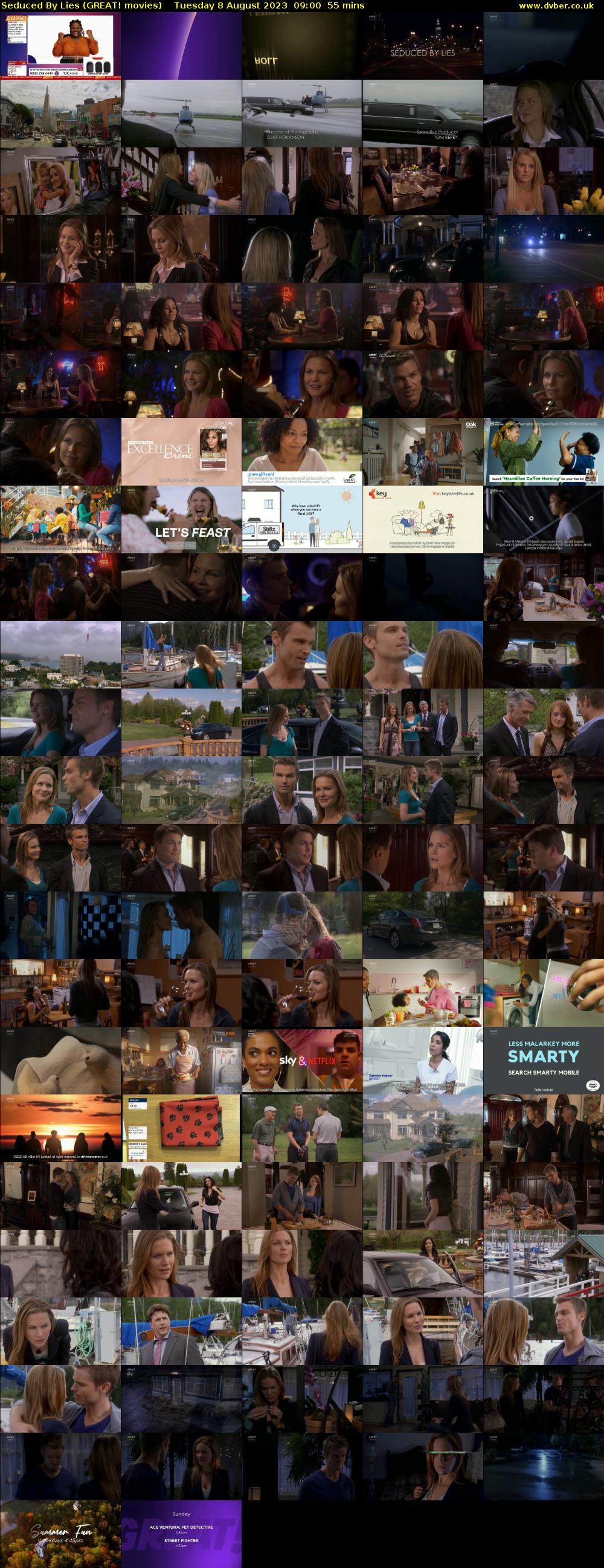 Seduced By Lies (GREAT! movies) Tuesday 8 August 2023 09:00 - 09:55