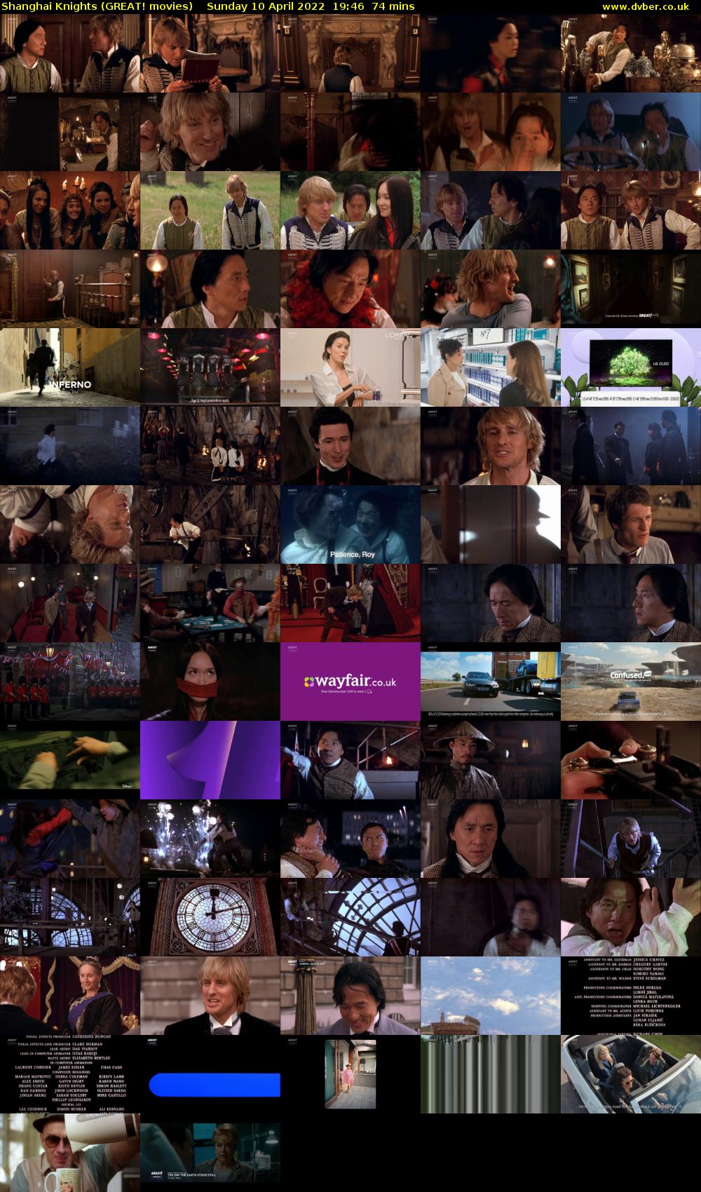 Shanghai Knights (GREAT! movies) Sunday 10 April 2022 19:46 - 21:00