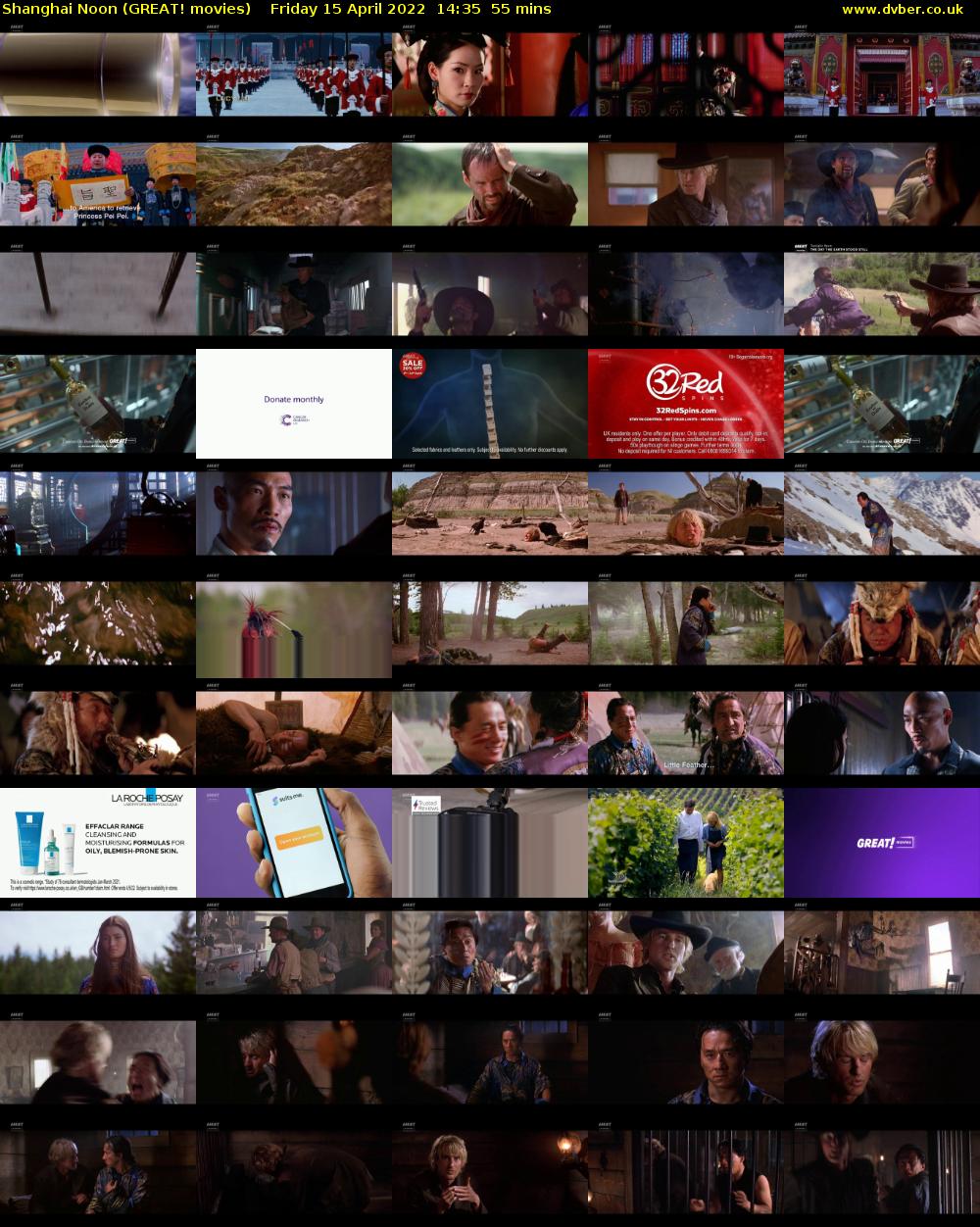 Shanghai Noon (GREAT! movies) Friday 15 April 2022 14:35 - 15:30