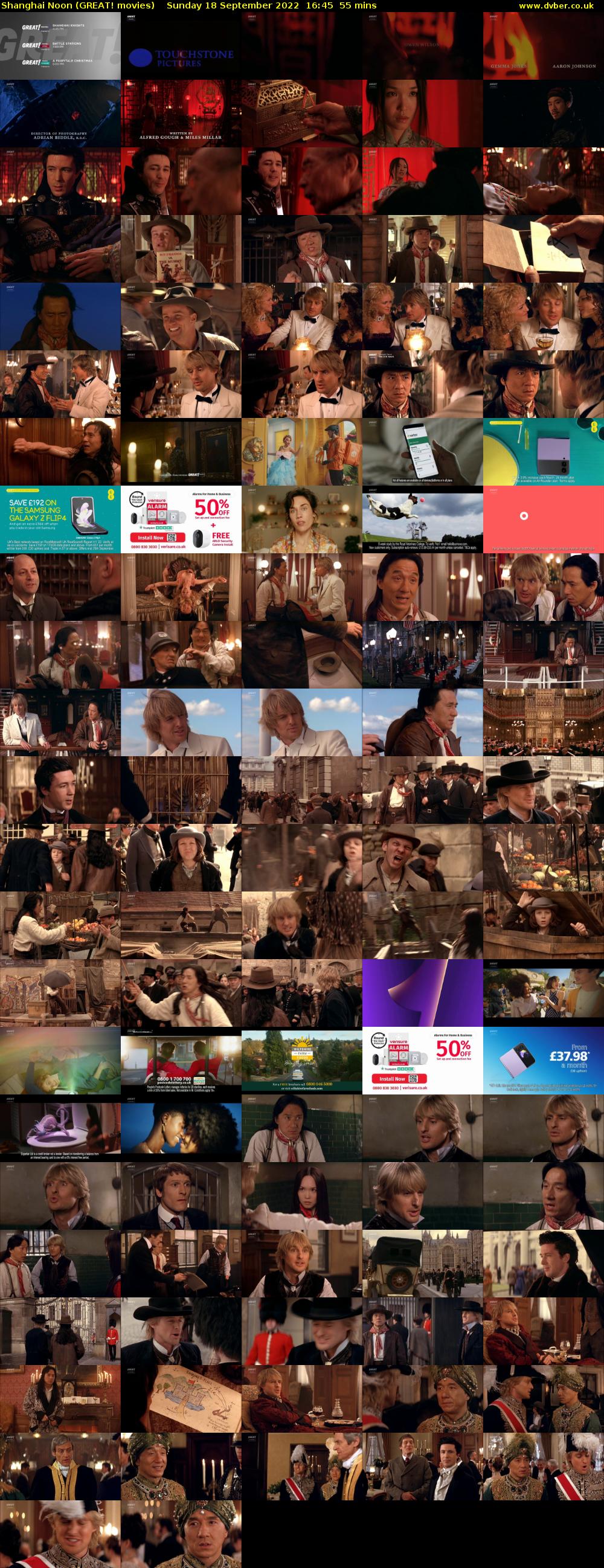 Shanghai Noon (GREAT! movies) Sunday 18 September 2022 16:45 - 17:40