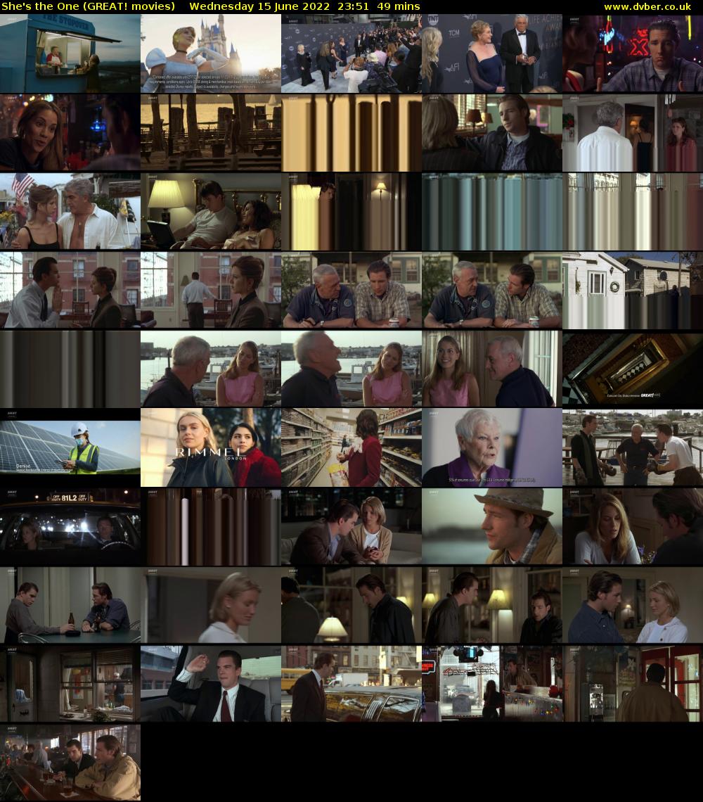 She's the One (GREAT! movies) Wednesday 15 June 2022 23:51 - 00:40