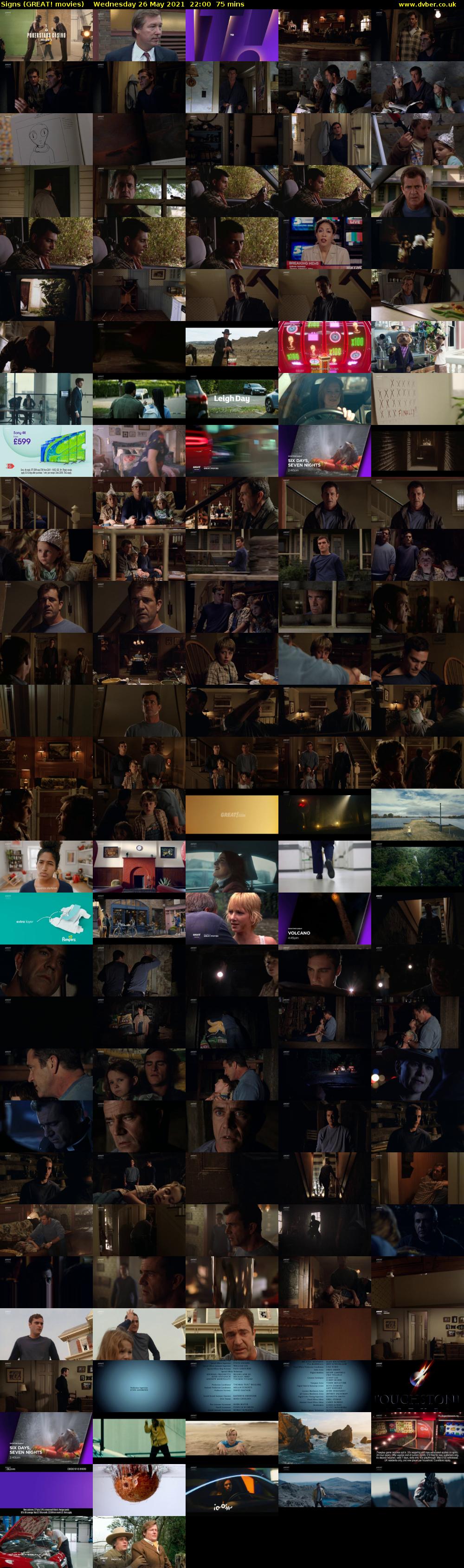 Signs (GREAT! movies) Wednesday 26 May 2021 22:00 - 23:15