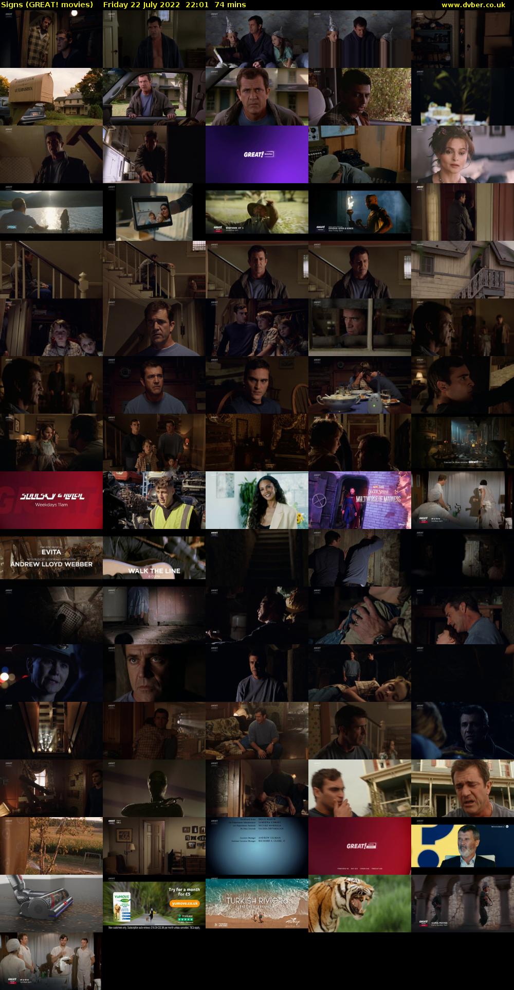 Signs (GREAT! movies) Friday 22 July 2022 22:01 - 23:15