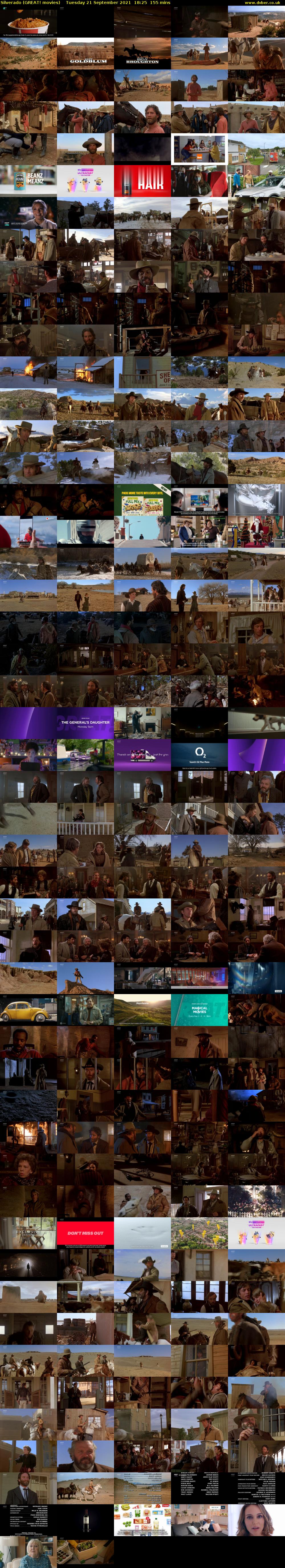 Silverado (GREAT! movies) Tuesday 21 September 2021 18:25 - 21:00