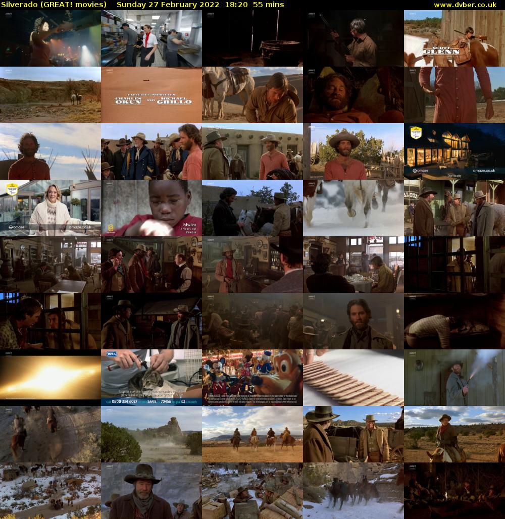 Silverado (GREAT! movies) Sunday 27 February 2022 18:20 - 19:15