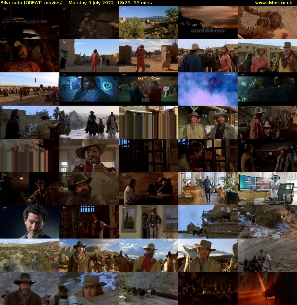 Silverado (GREAT! movies) Monday 4 July 2022 18:25 - 19:20