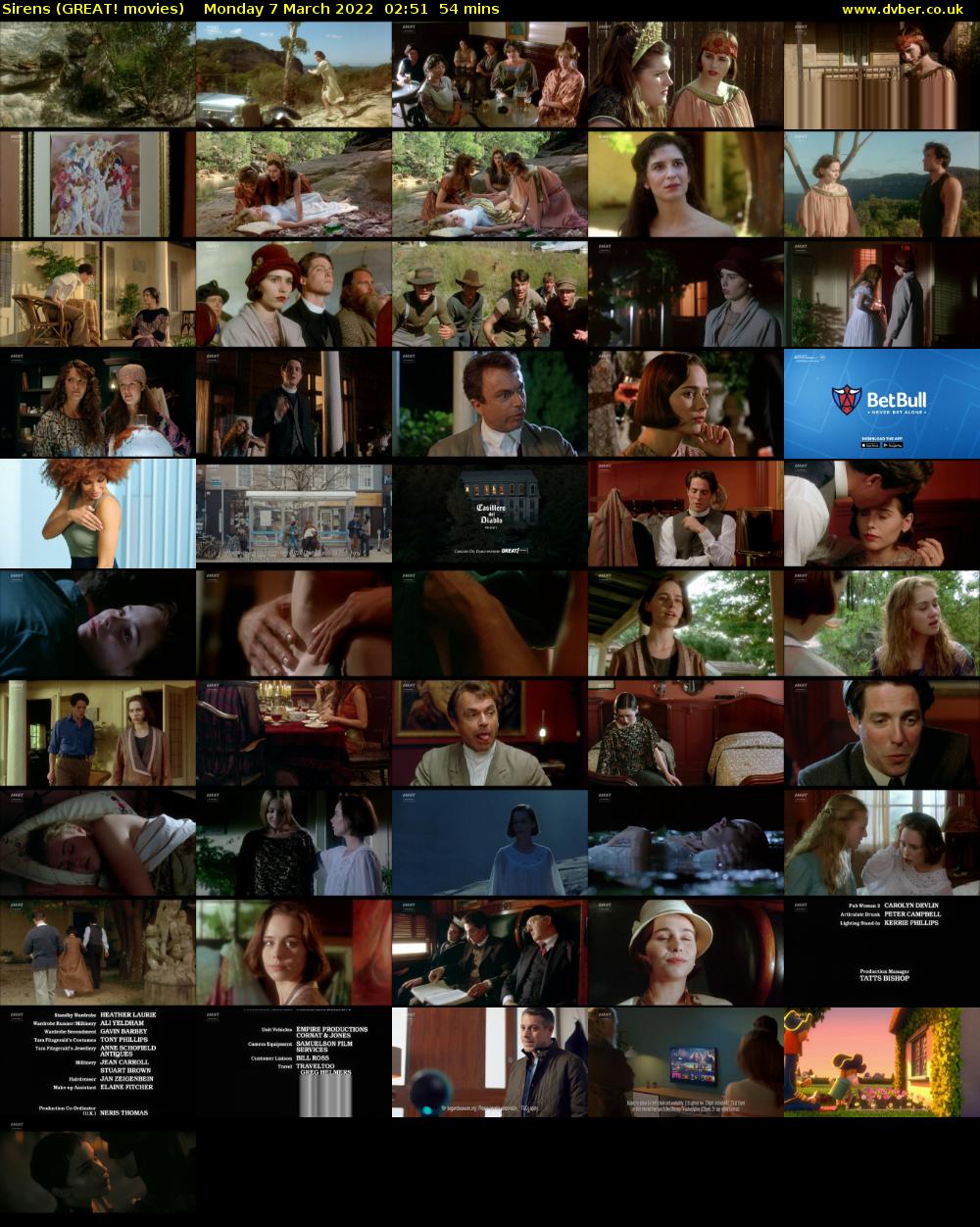 Sirens (GREAT! movies) Monday 7 March 2022 02:51 - 03:45