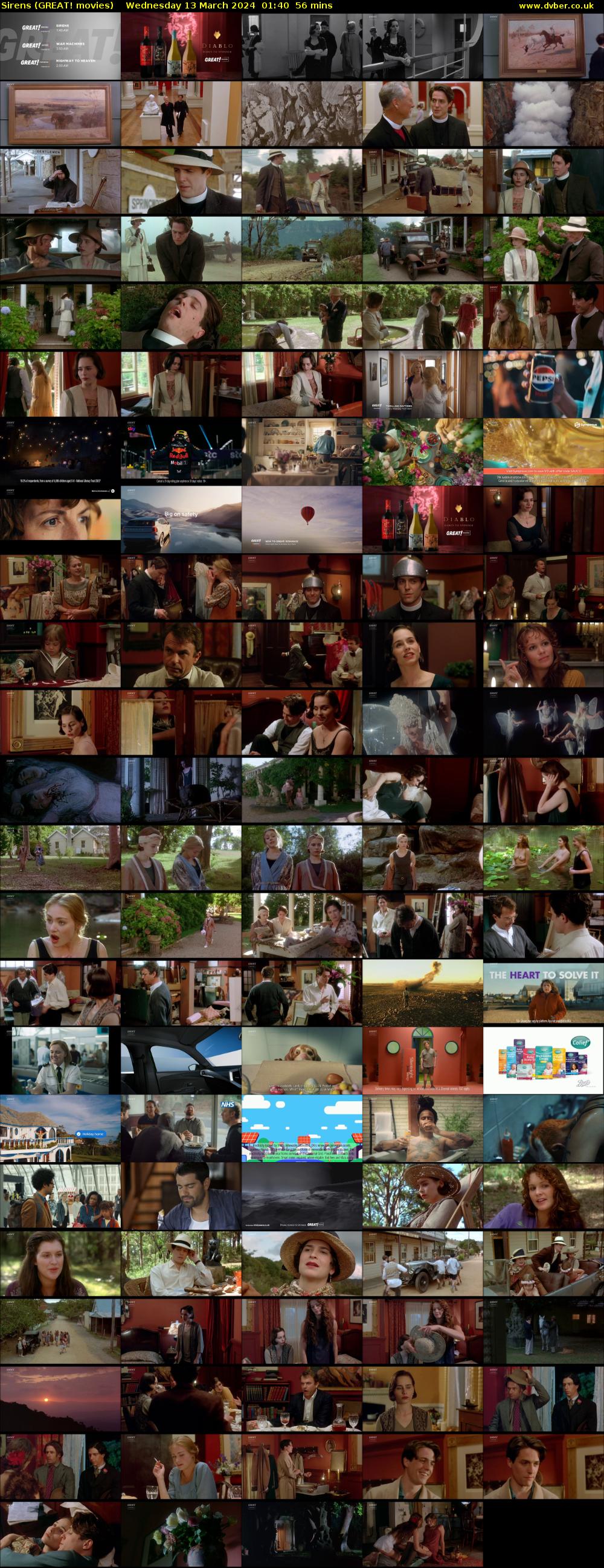 Sirens (GREAT! movies) Wednesday 13 March 2024 01:40 - 02:36