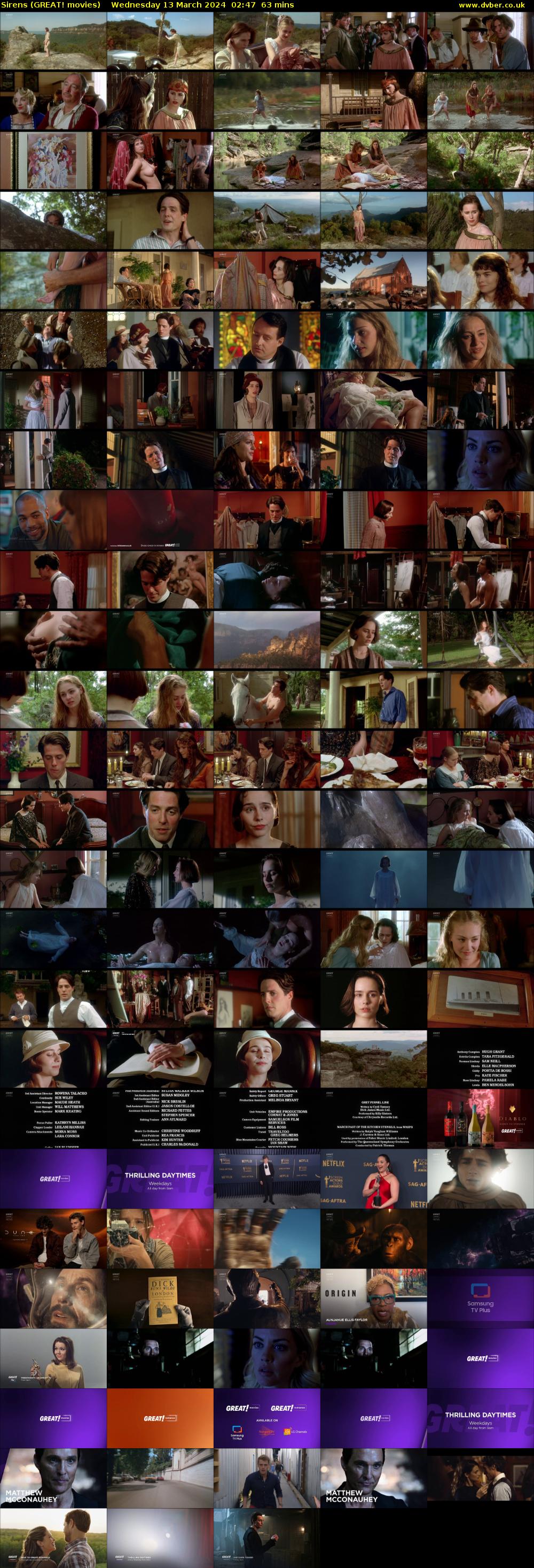 Sirens (GREAT! movies) Wednesday 13 March 2024 02:47 - 03:50