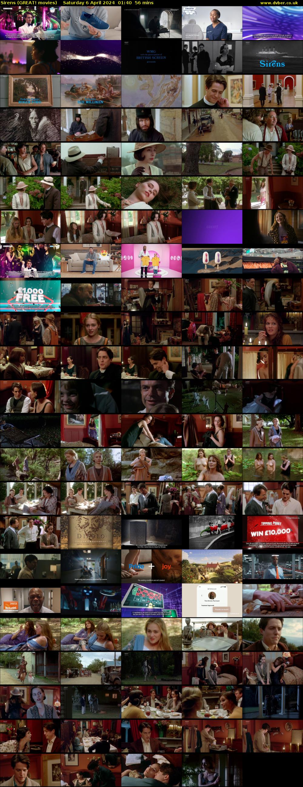 Sirens (GREAT! movies) Saturday 6 April 2024 01:40 - 02:36