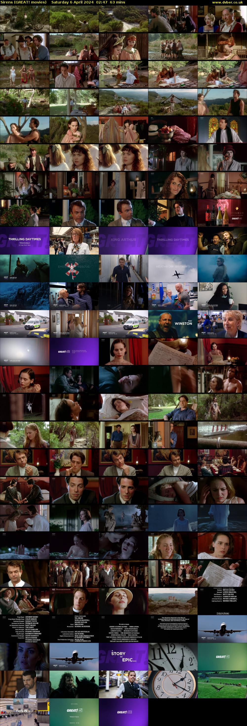 Sirens (GREAT! movies) Saturday 6 April 2024 02:47 - 03:50