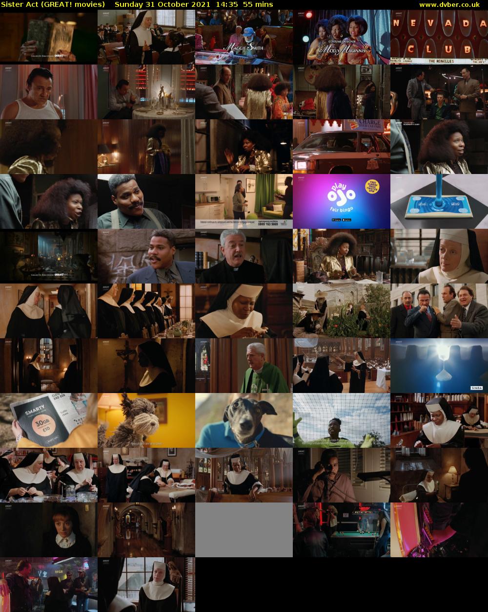 Sister Act (GREAT! movies) Sunday 31 October 2021 14:35 - 15:30