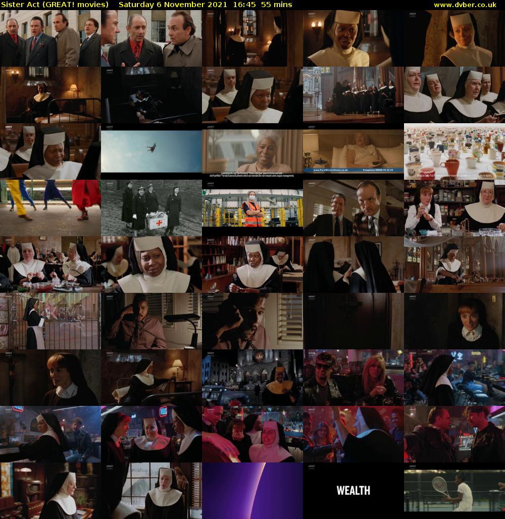 Sister Act (GREAT! movies) Saturday 6 November 2021 16:45 - 17:40