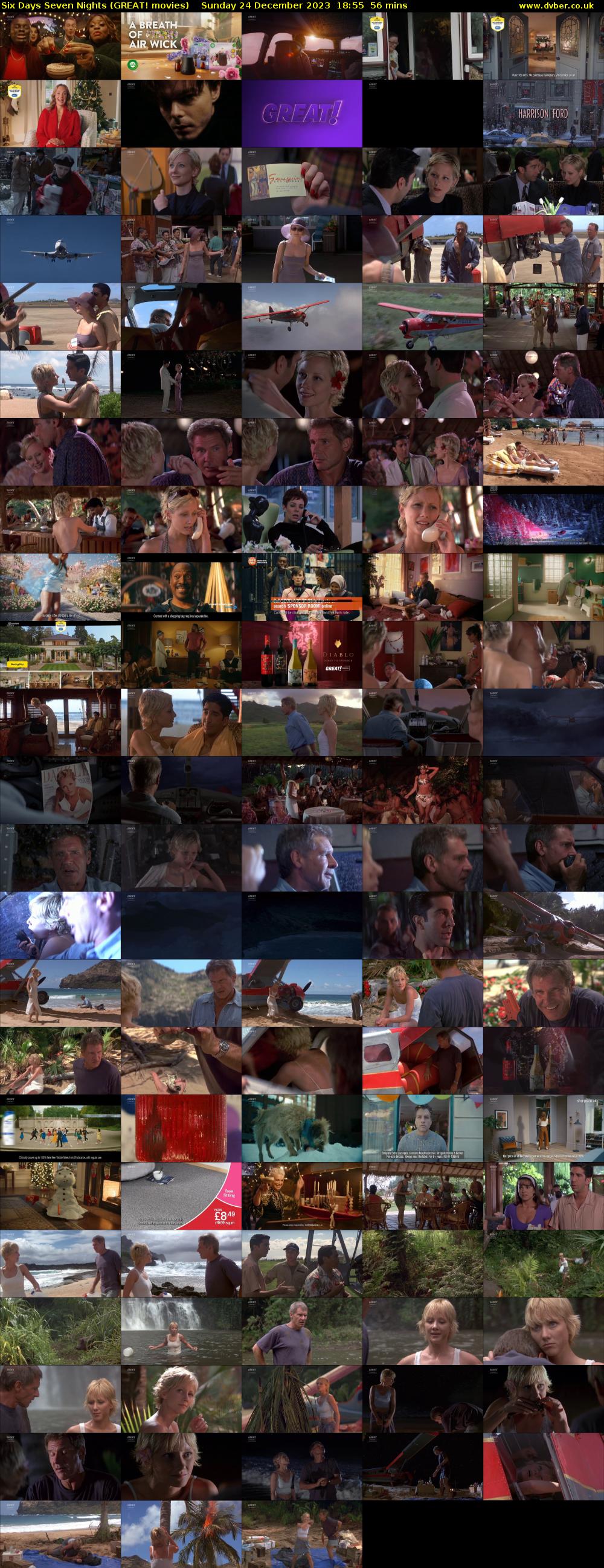 Six Days Seven Nights (GREAT! movies) Sunday 24 December 2023 18:55 - 19:51