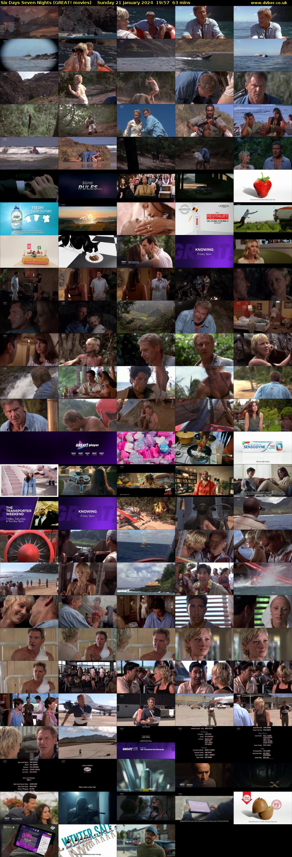 Six Days Seven Nights (GREAT! movies) Sunday 21 January 2024 19:57 - 21:00