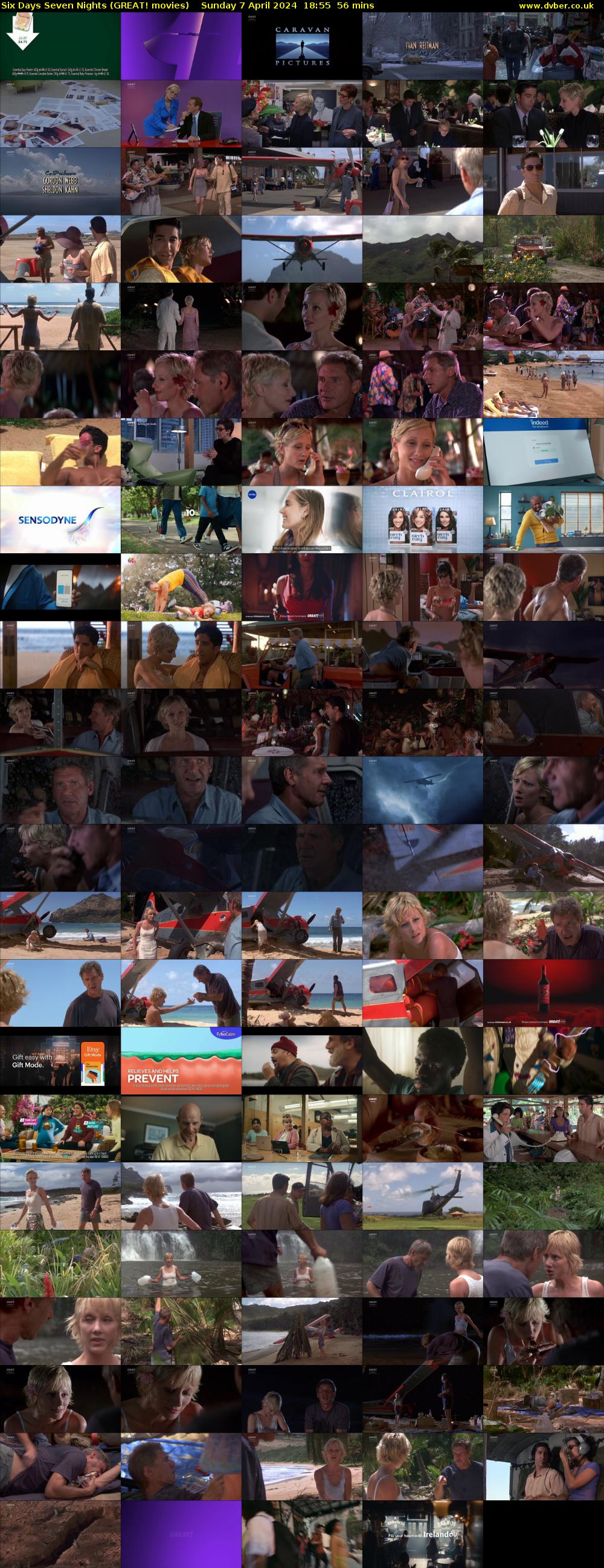 Six Days Seven Nights (GREAT! movies) Sunday 7 April 2024 18:55 - 19:51