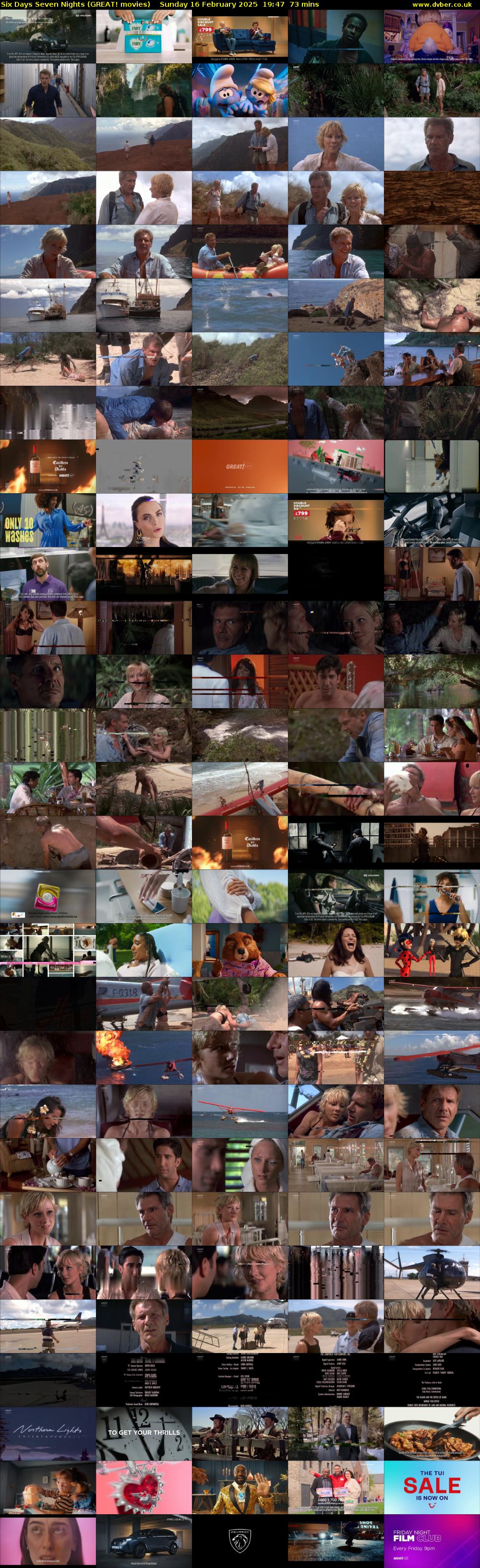 Six Days Seven Nights (GREAT! movies) Sunday 16 February 2025 19:47 - 21:00