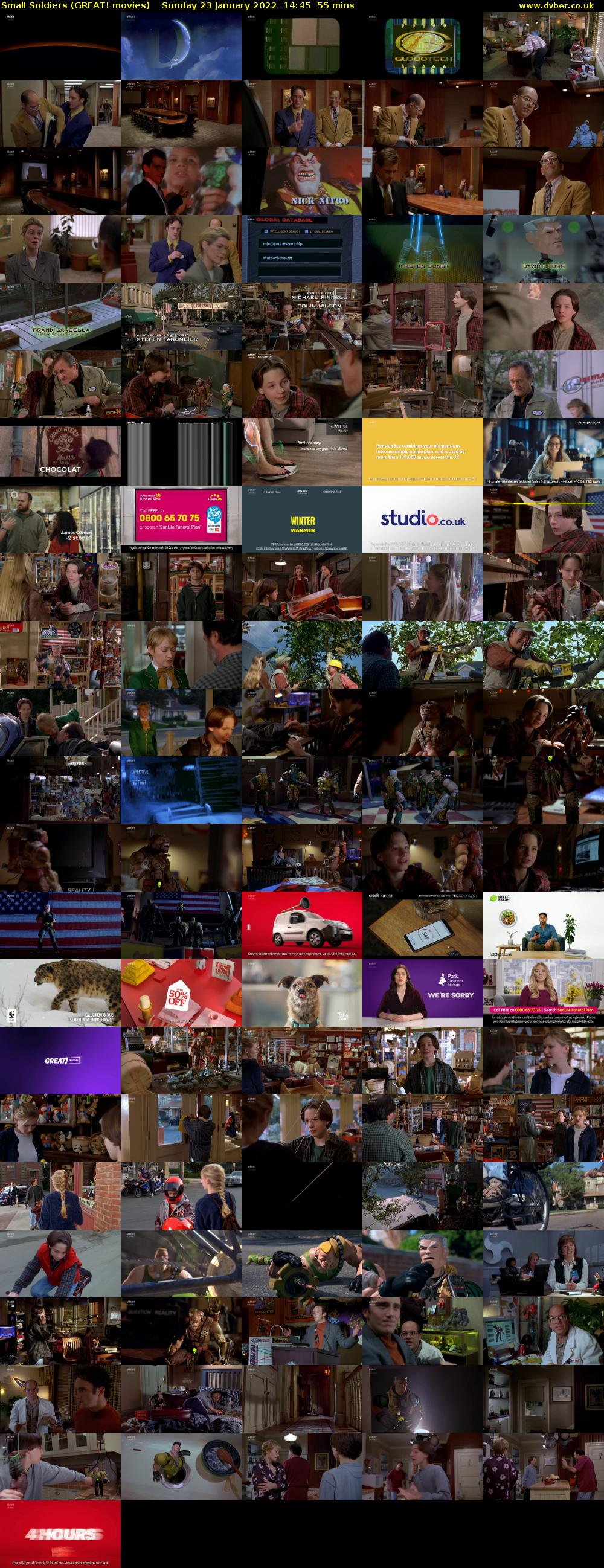 Small Soldiers (GREAT! movies) Sunday 23 January 2022 14:45 - 15:40