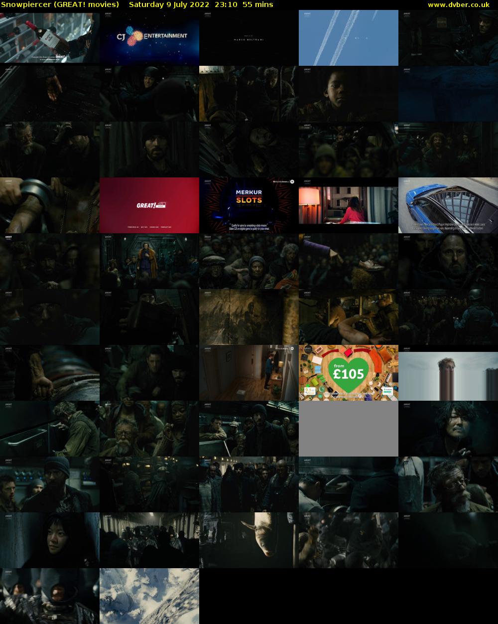 Snowpiercer (GREAT! movies) Saturday 9 July 2022 23:10 - 00:05