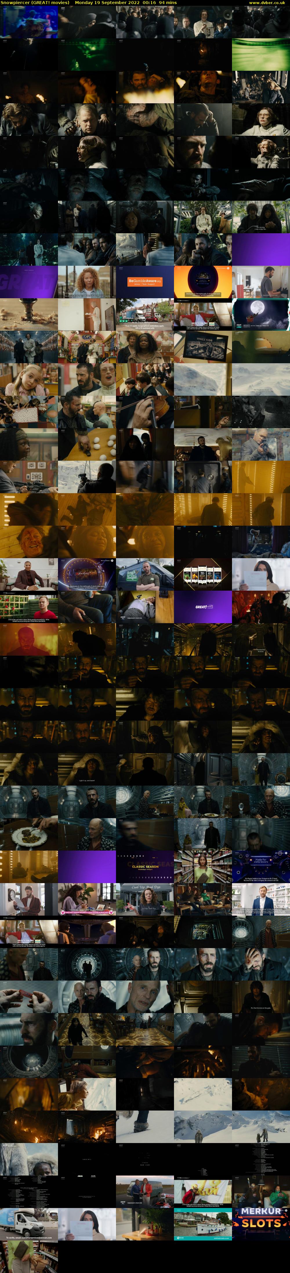 Snowpiercer (GREAT! movies) Monday 19 September 2022 00:16 - 01:50