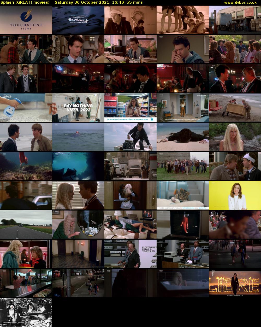 Splash (GREAT! movies) Saturday 30 October 2021 16:40 - 17:35