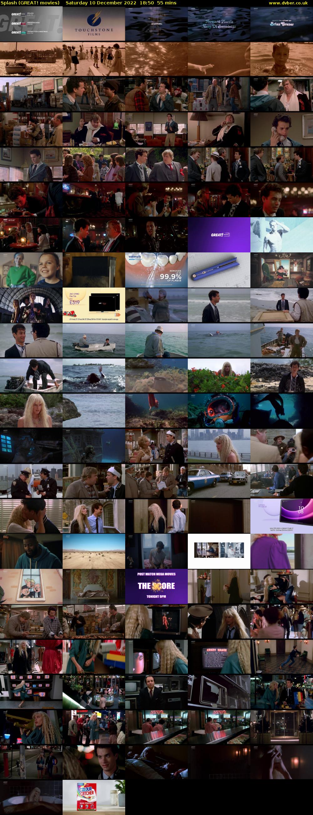 Splash (GREAT! movies) Saturday 10 December 2022 18:50 - 19:45