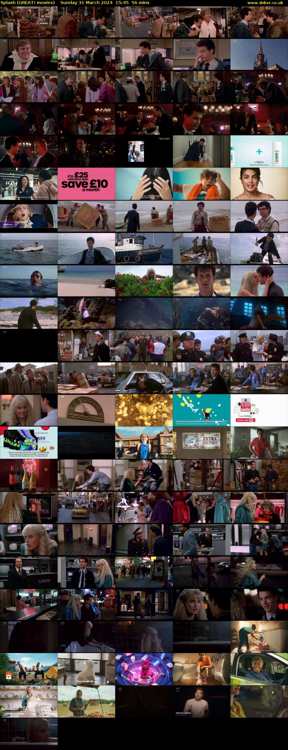 Splash (GREAT! movies) Sunday 31 March 2024 15:45 - 16:41
