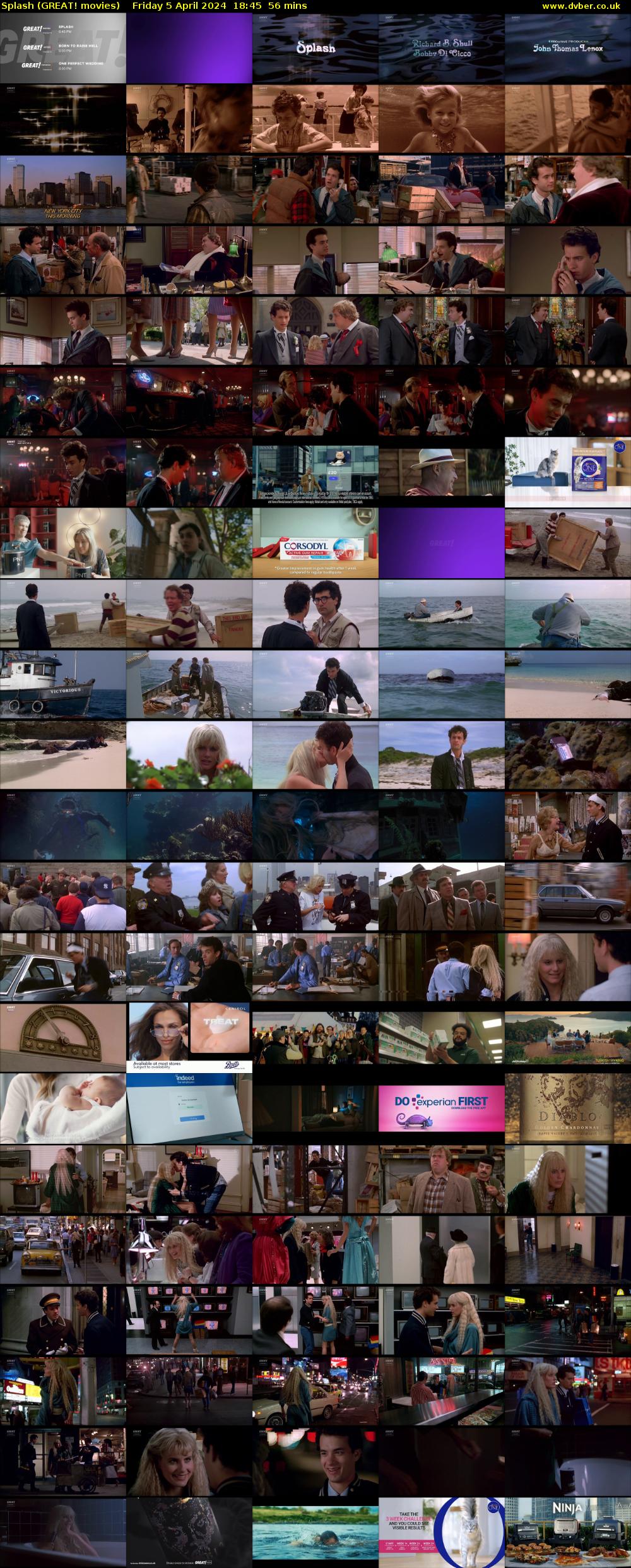 Splash (GREAT! movies) Friday 5 April 2024 18:45 - 19:41