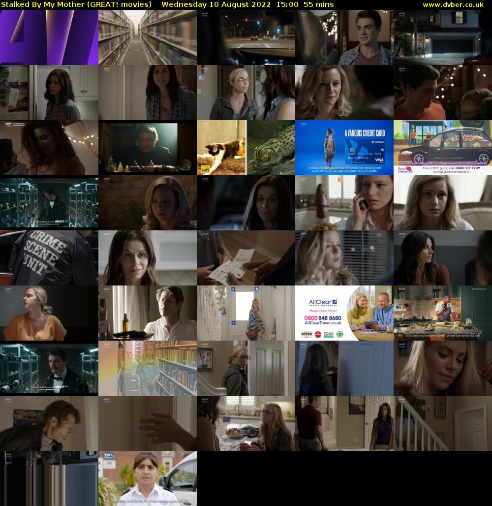 Stalked By My Mother (GREAT! movies) Wednesday 10 August 2022 15:00 - 15:55