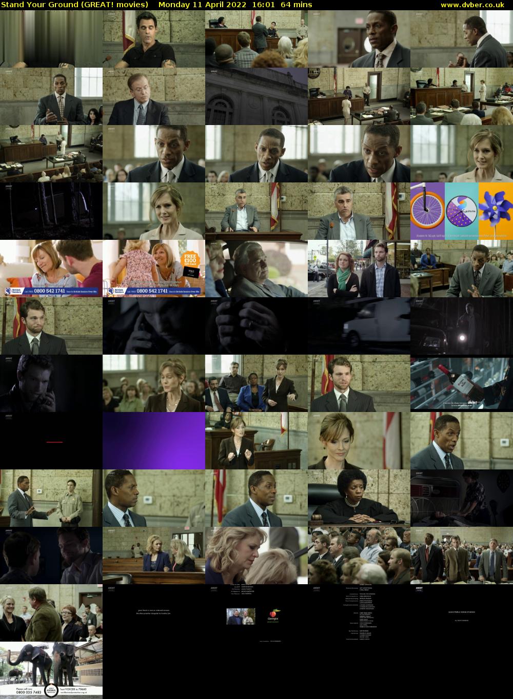 Stand Your Ground (GREAT! movies) Monday 11 April 2022 16:01 - 17:05