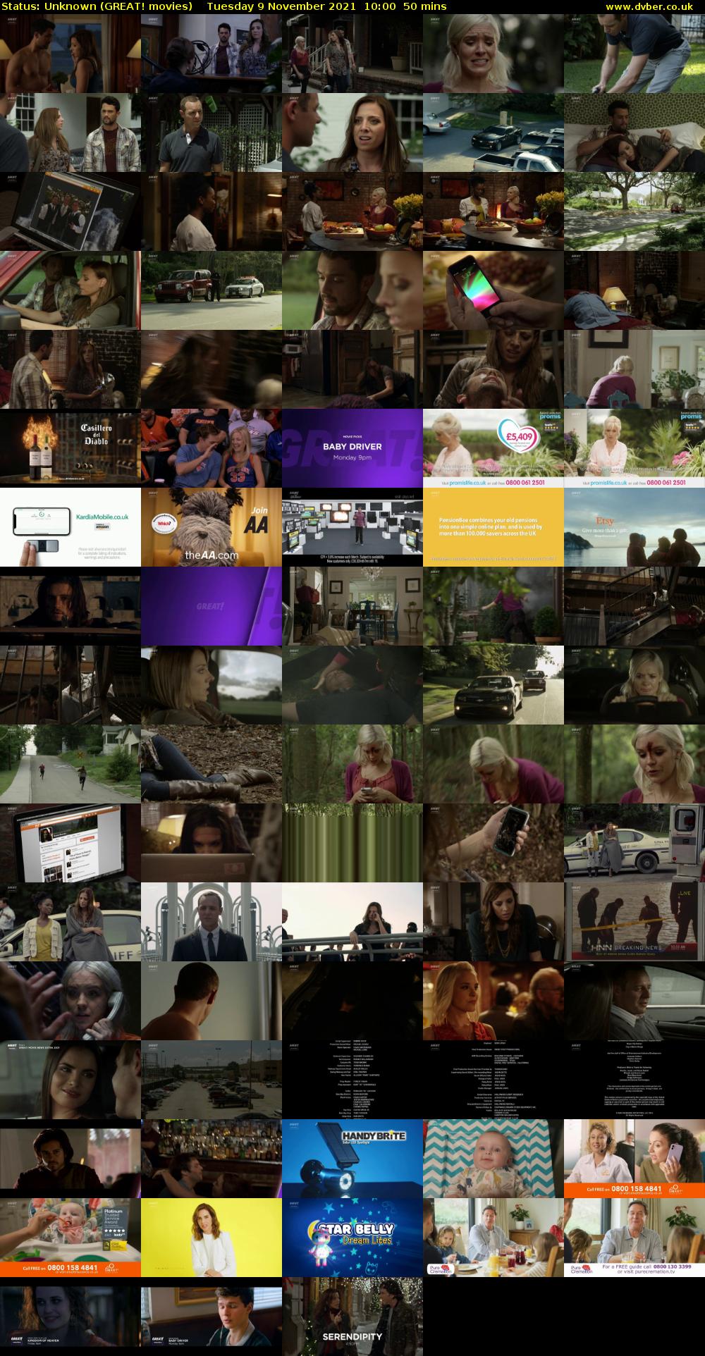 Status: Unknown (GREAT! movies) Tuesday 9 November 2021 10:00 - 10:50