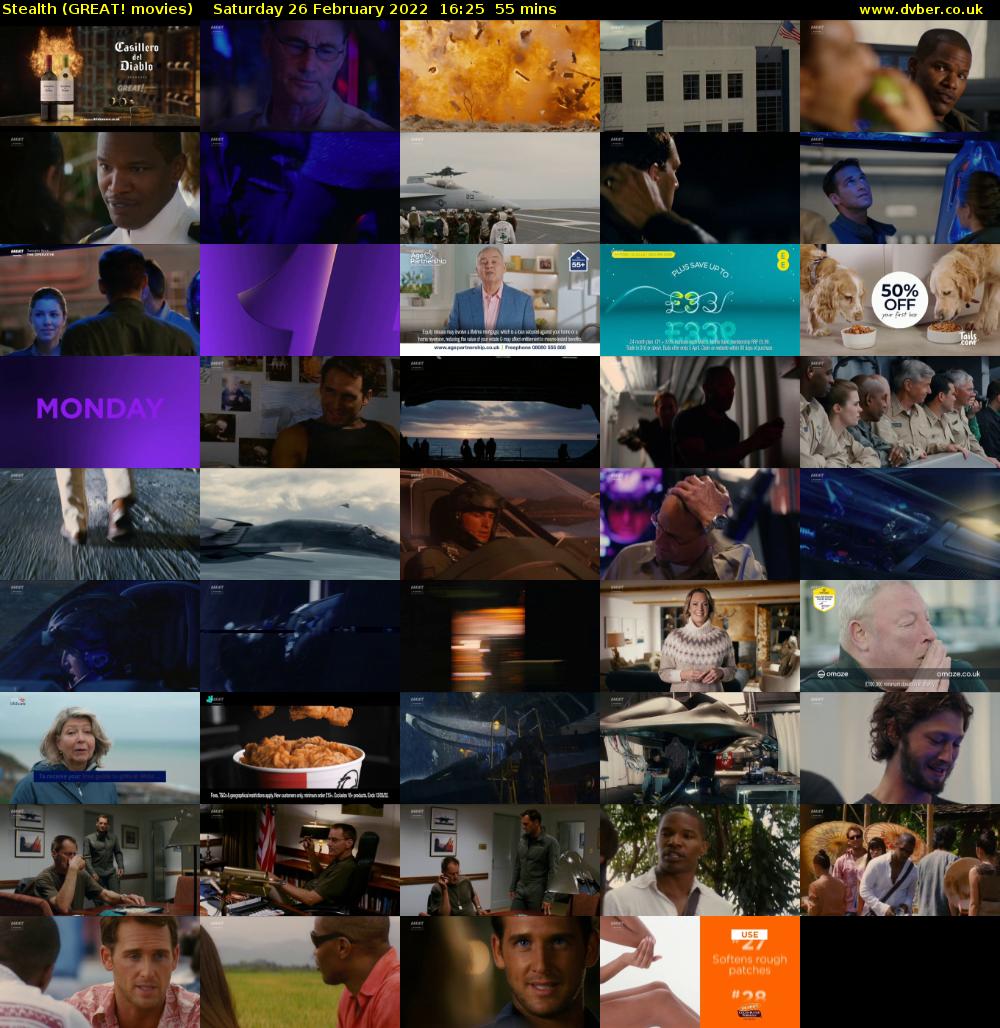 Stealth (GREAT! movies) Saturday 26 February 2022 16:25 - 17:20