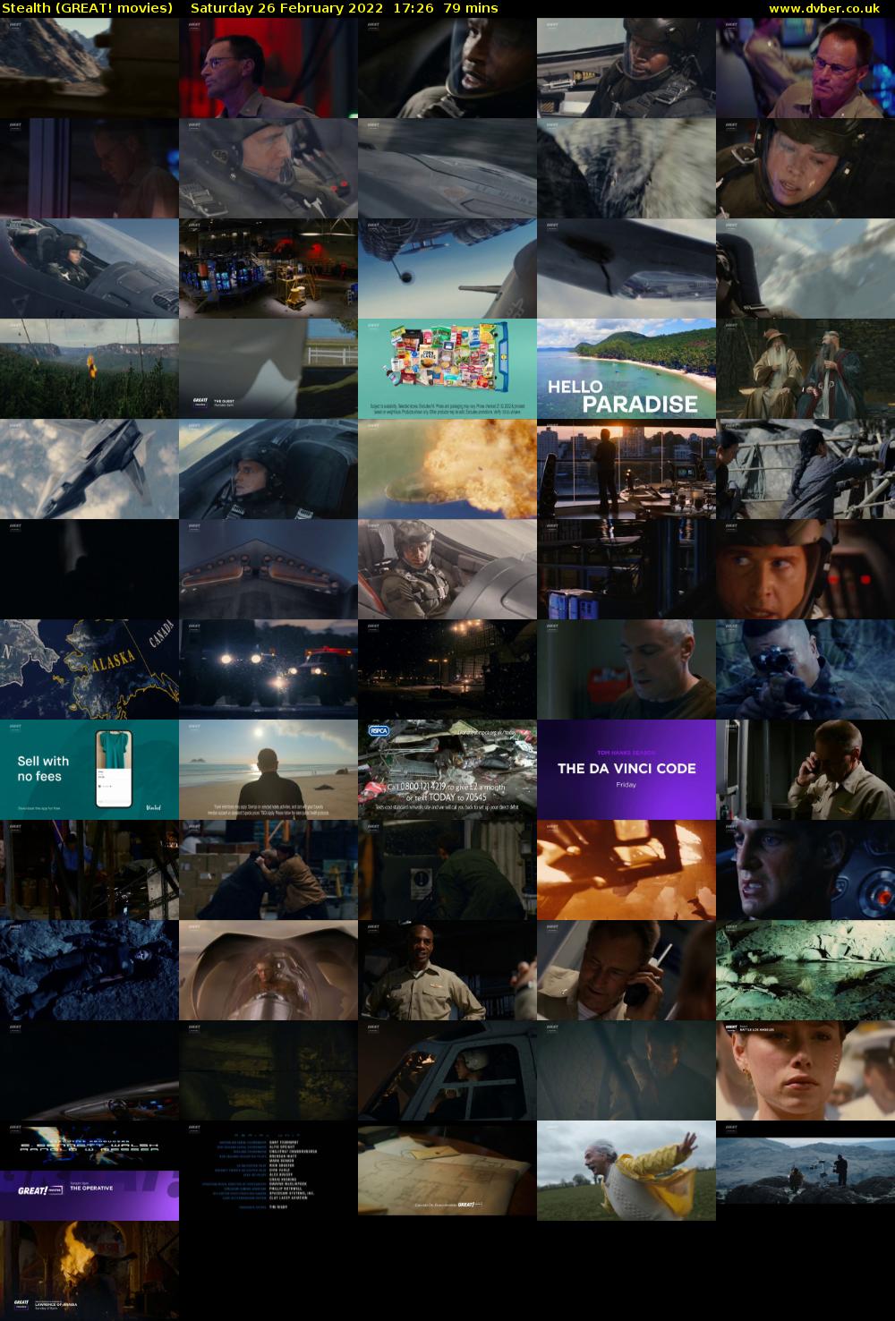 Stealth (GREAT! movies) Saturday 26 February 2022 17:26 - 18:45