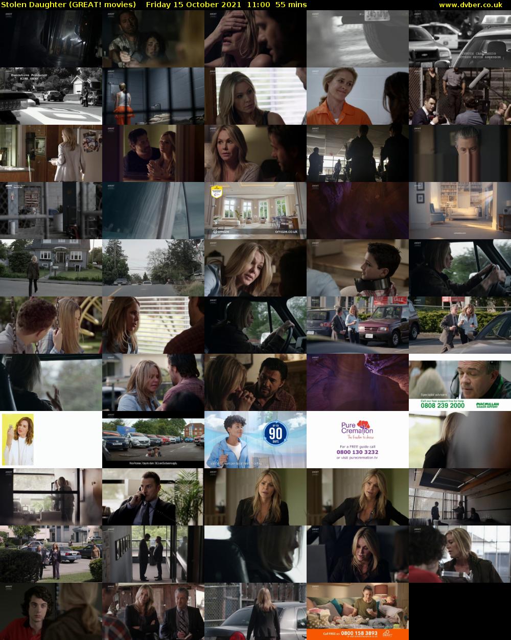 Stolen Daughter (GREAT! movies) Friday 15 October 2021 11:00 - 11:55