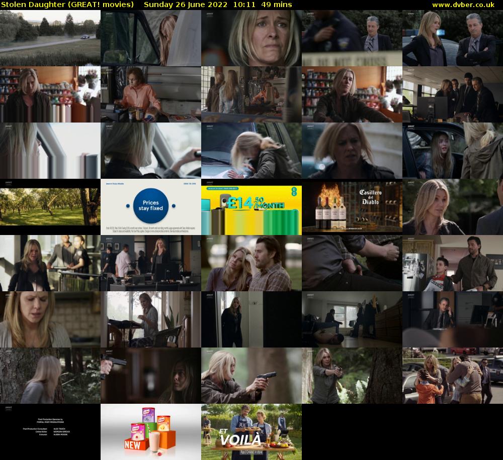Stolen Daughter (GREAT! movies) Sunday 26 June 2022 10:11 - 11:00