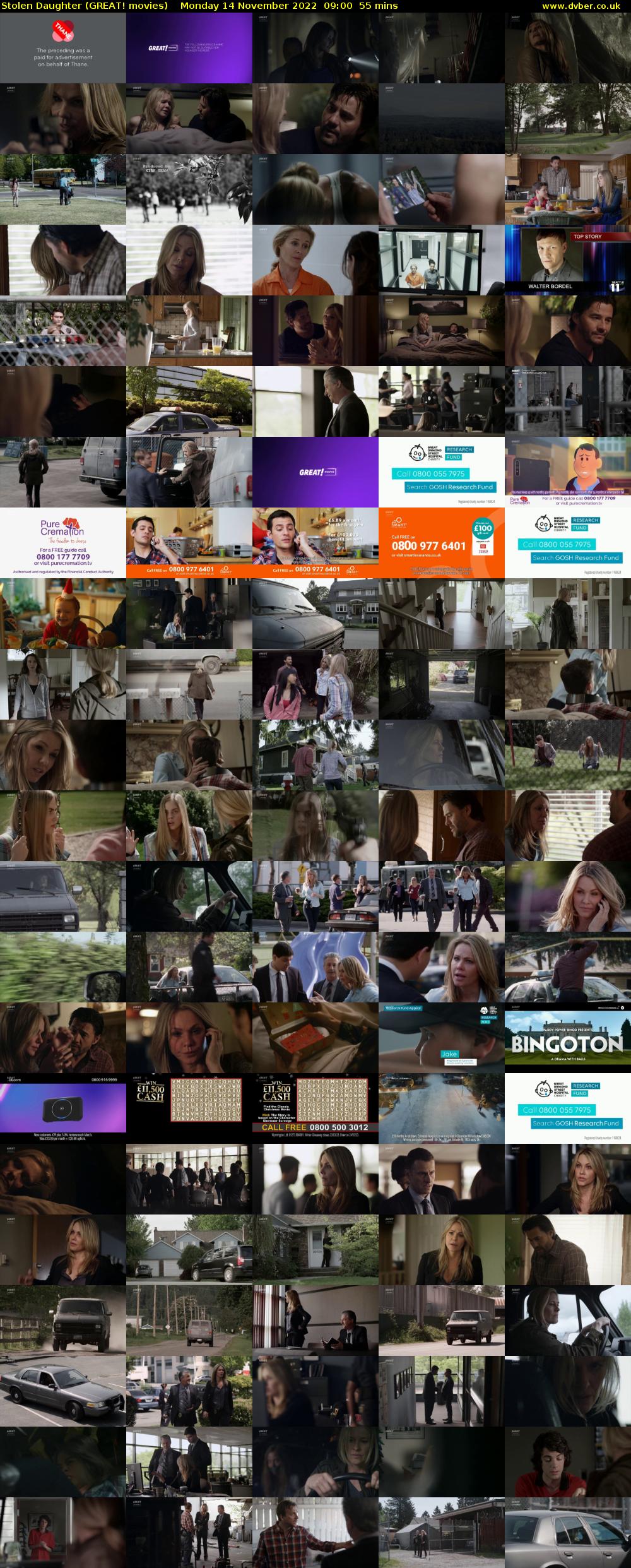 Stolen Daughter (GREAT! movies) Monday 14 November 2022 09:00 - 09:55