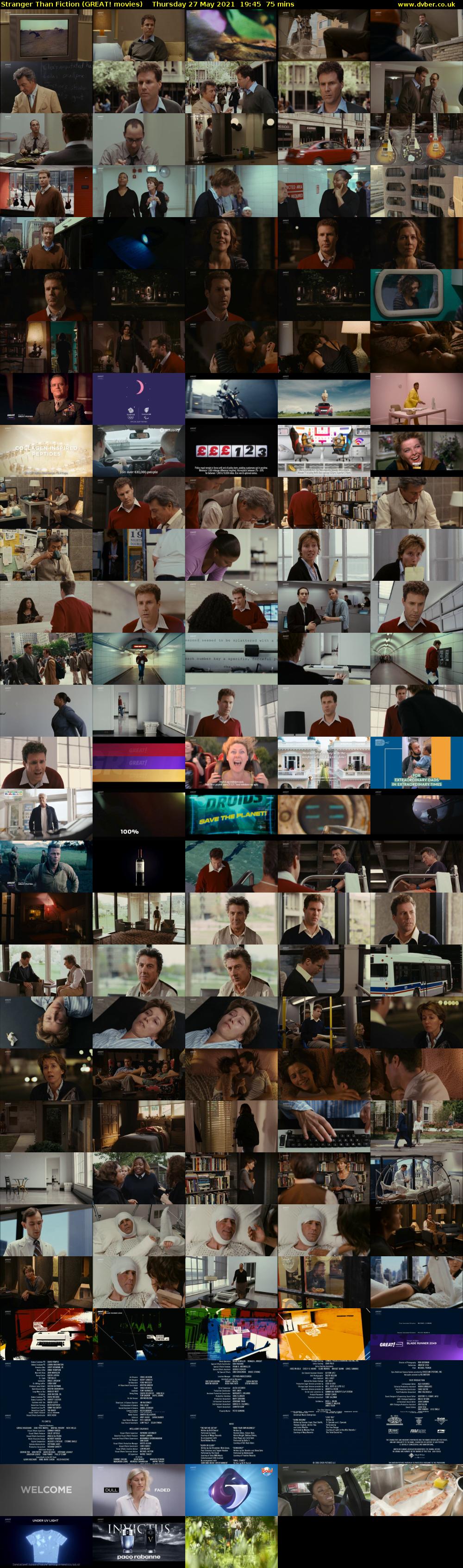 Stranger Than Fiction (GREAT! movies) Thursday 27 May 2021 19:45 - 21:00