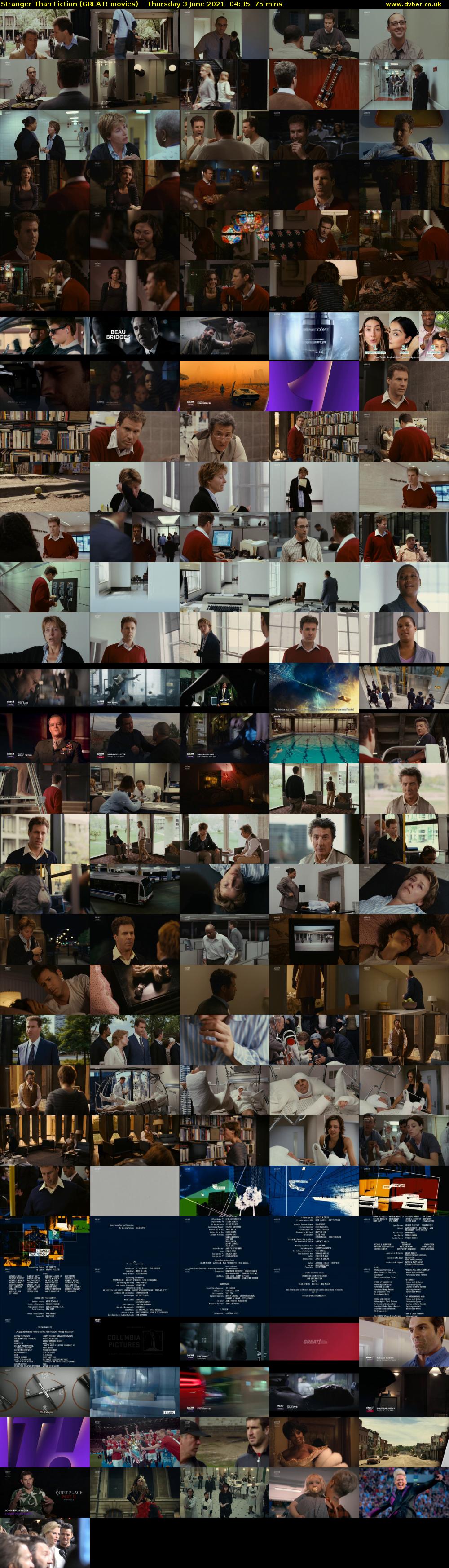 Stranger Than Fiction (GREAT! movies) Thursday 3 June 2021 04:35 - 05:50