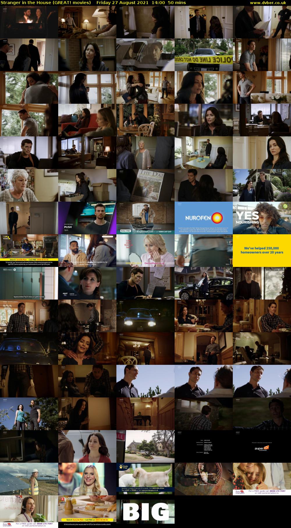 Stranger in the House (GREAT! movies) Friday 27 August 2021 14:00 - 14:50