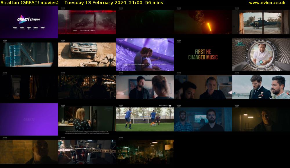Stratton (GREAT! movies) Tuesday 13 February 2024 21:00 - 21:56