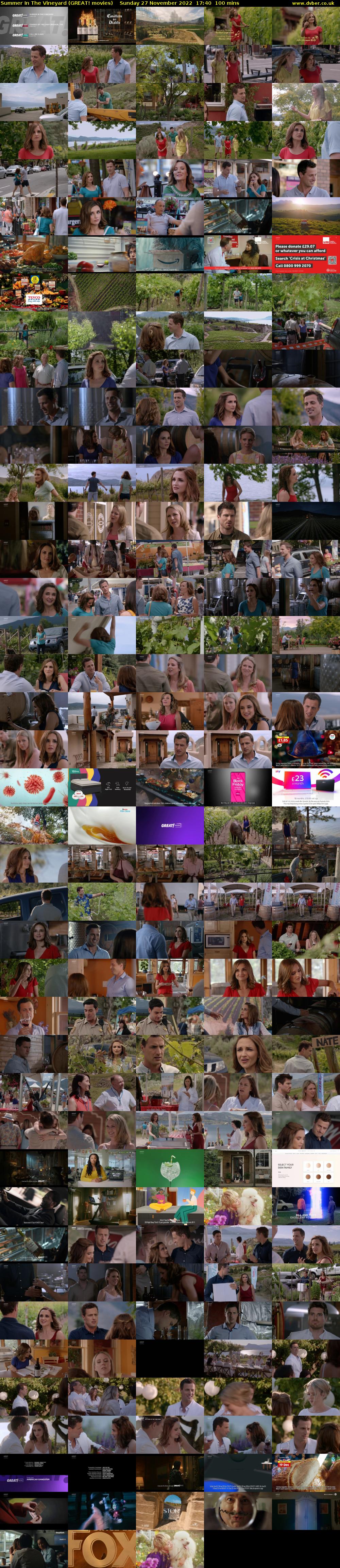 Summer In The Vineyard (GREAT! movies) Sunday 27 November 2022 17:40 - 19:20