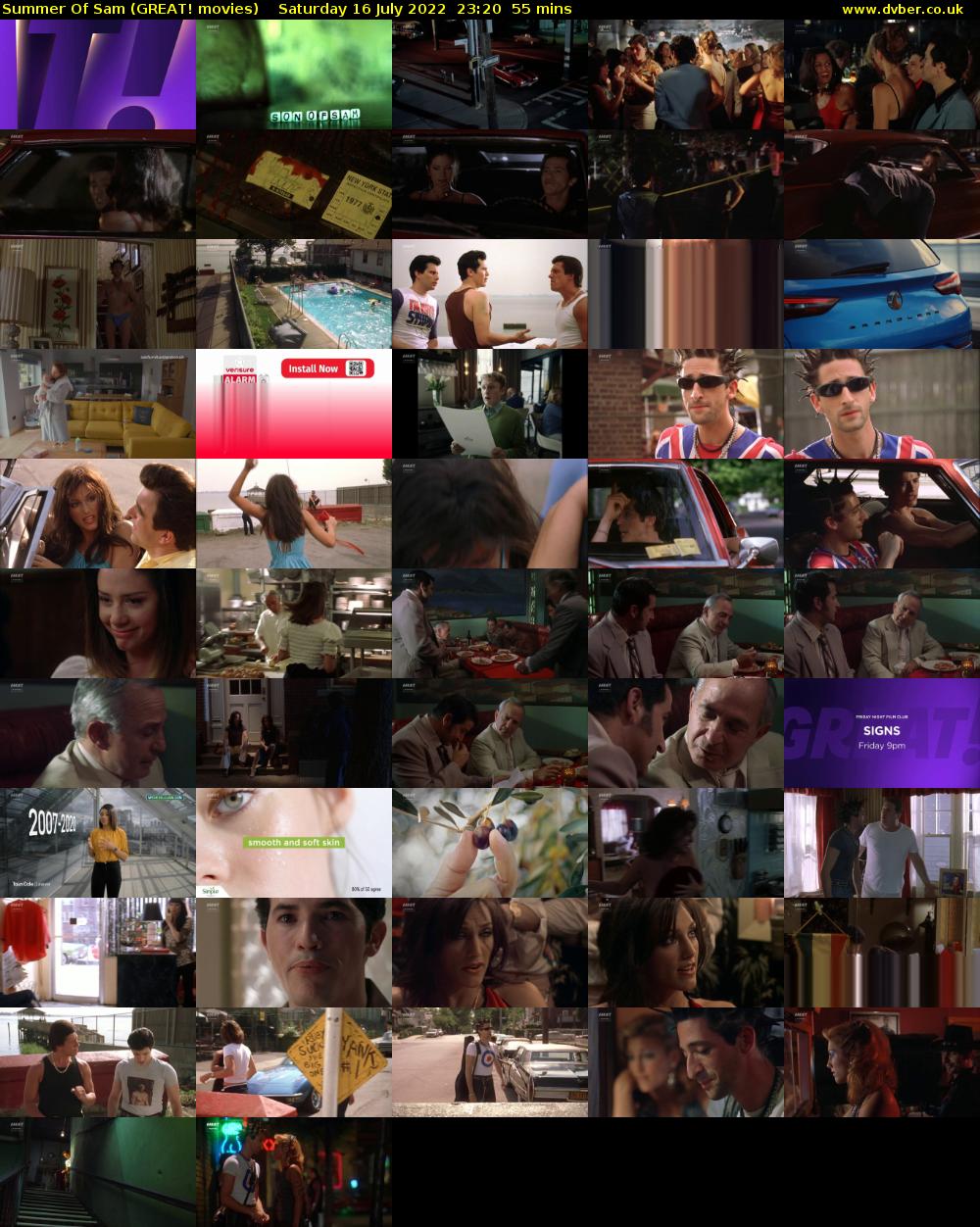 Summer Of Sam (GREAT! movies) Saturday 16 July 2022 23:20 - 00:15