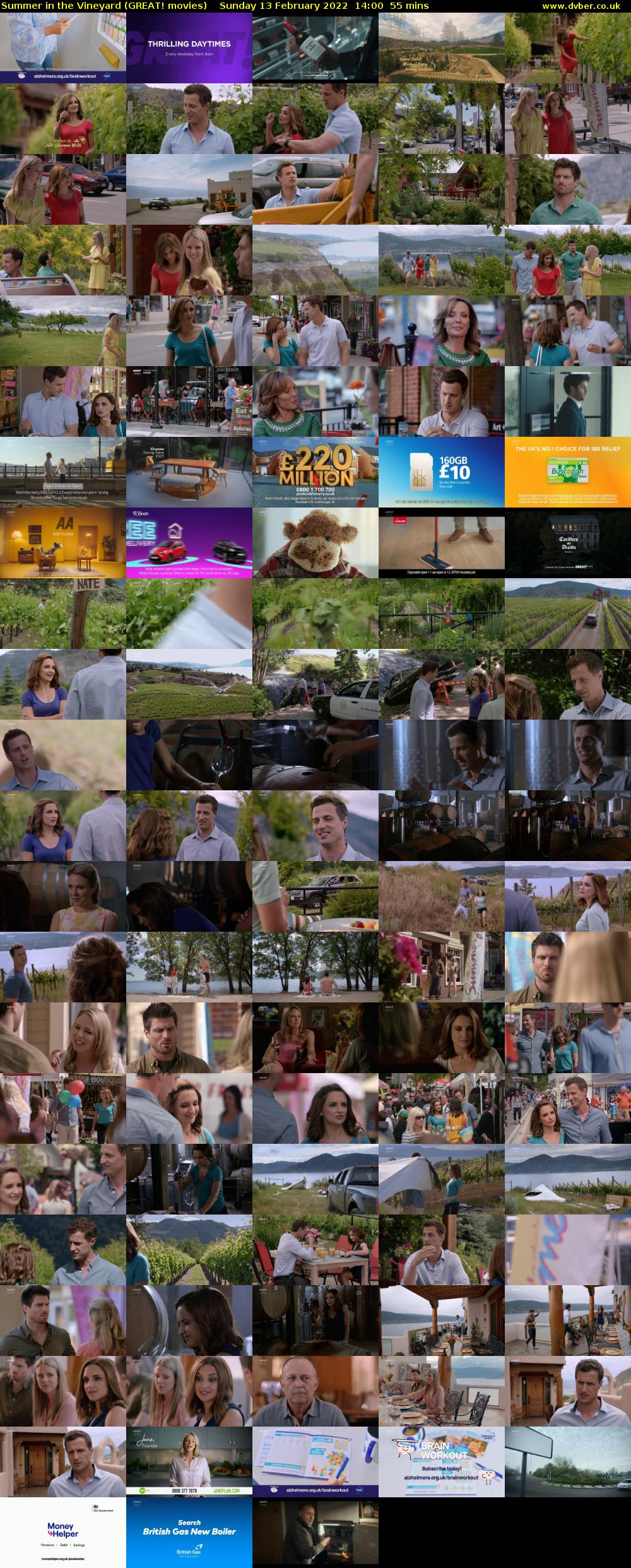 Summer in the Vineyard (GREAT! movies) Sunday 13 February 2022 14:00 - 14:55