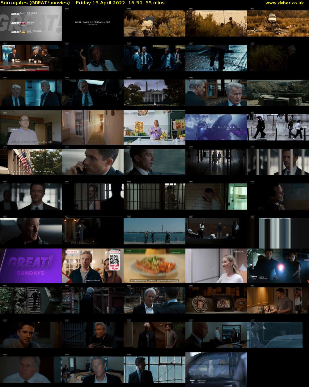Surrogates (GREAT! movies) Friday 15 April 2022 16:50 - 17:45