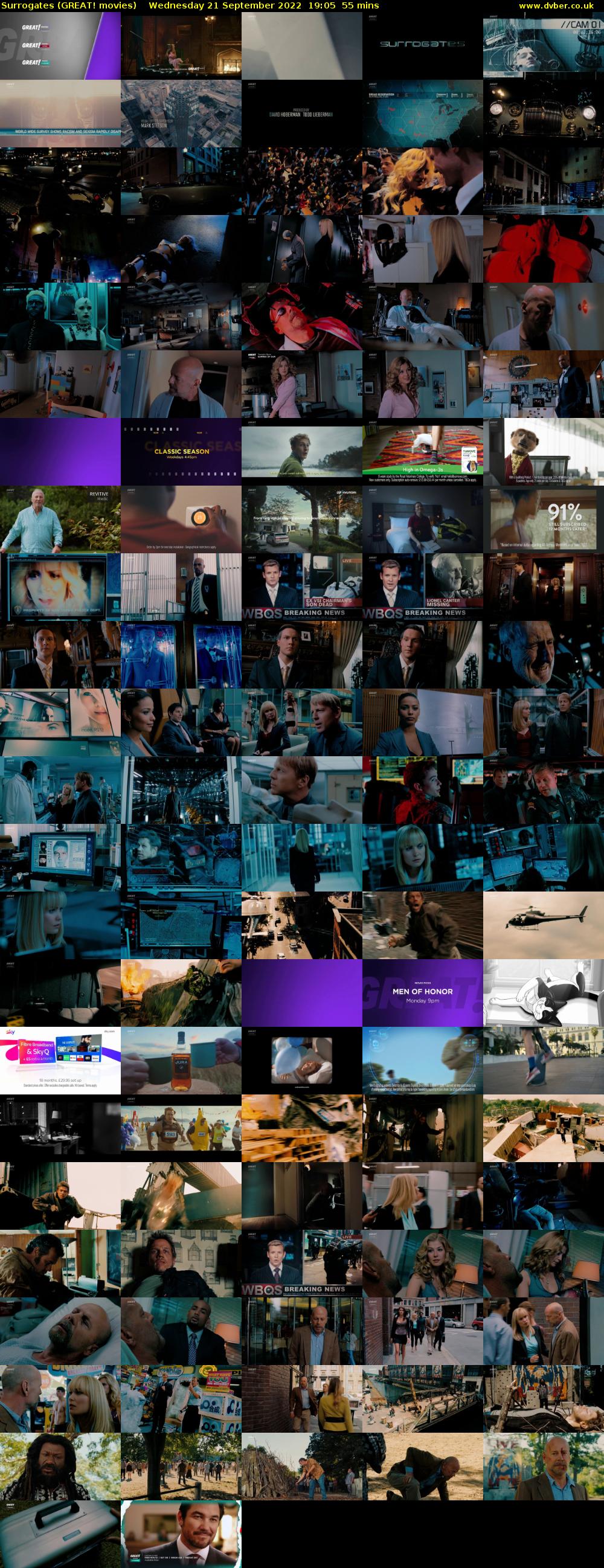 Surrogates (GREAT! movies) Wednesday 21 September 2022 19:05 - 20:00