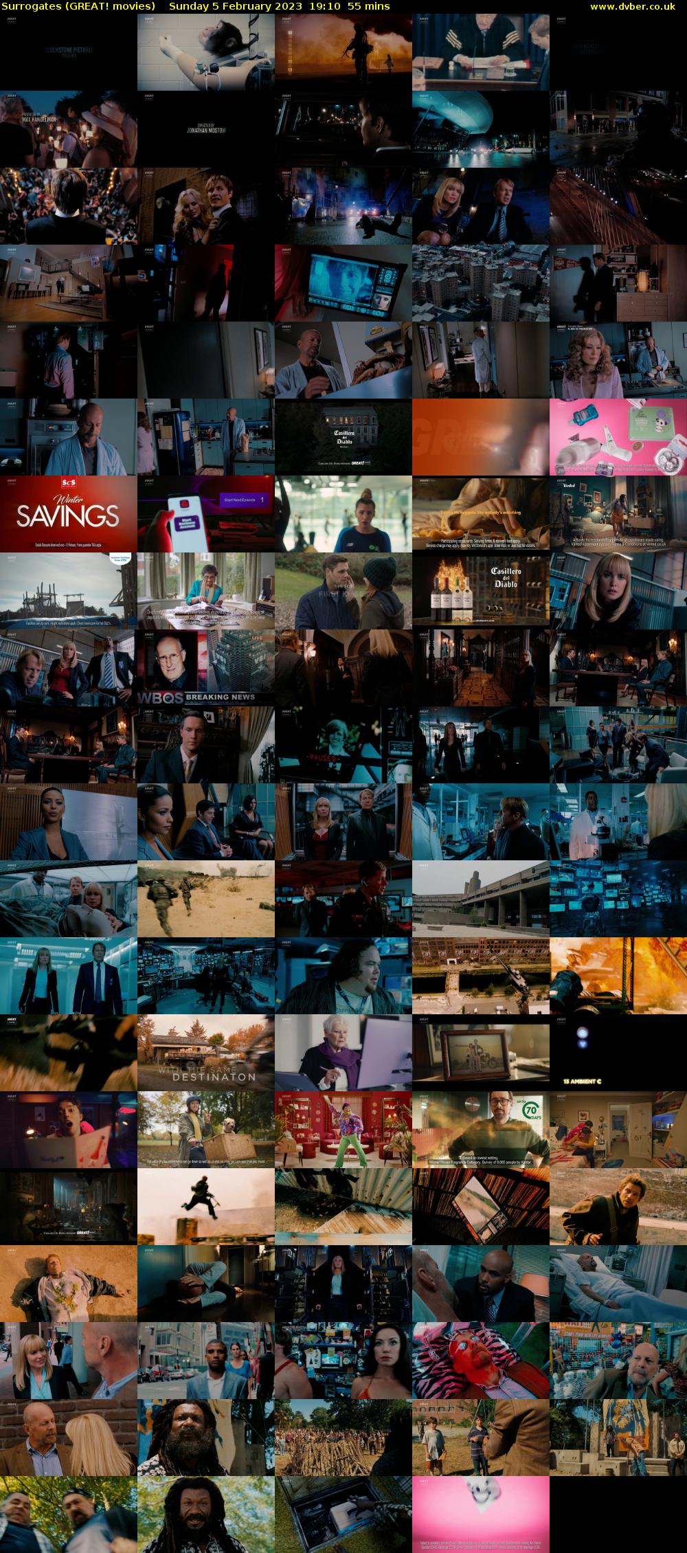 Surrogates (GREAT! movies) Sunday 5 February 2023 19:10 - 20:05