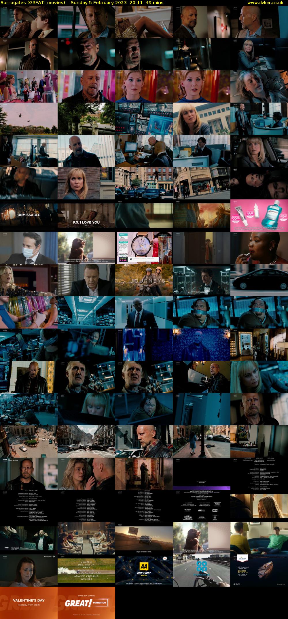 Surrogates (GREAT! movies) Sunday 5 February 2023 20:11 - 21:00