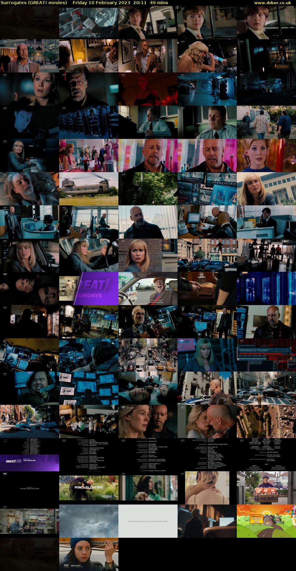 Surrogates (GREAT! movies) Friday 10 February 2023 20:11 - 21:00