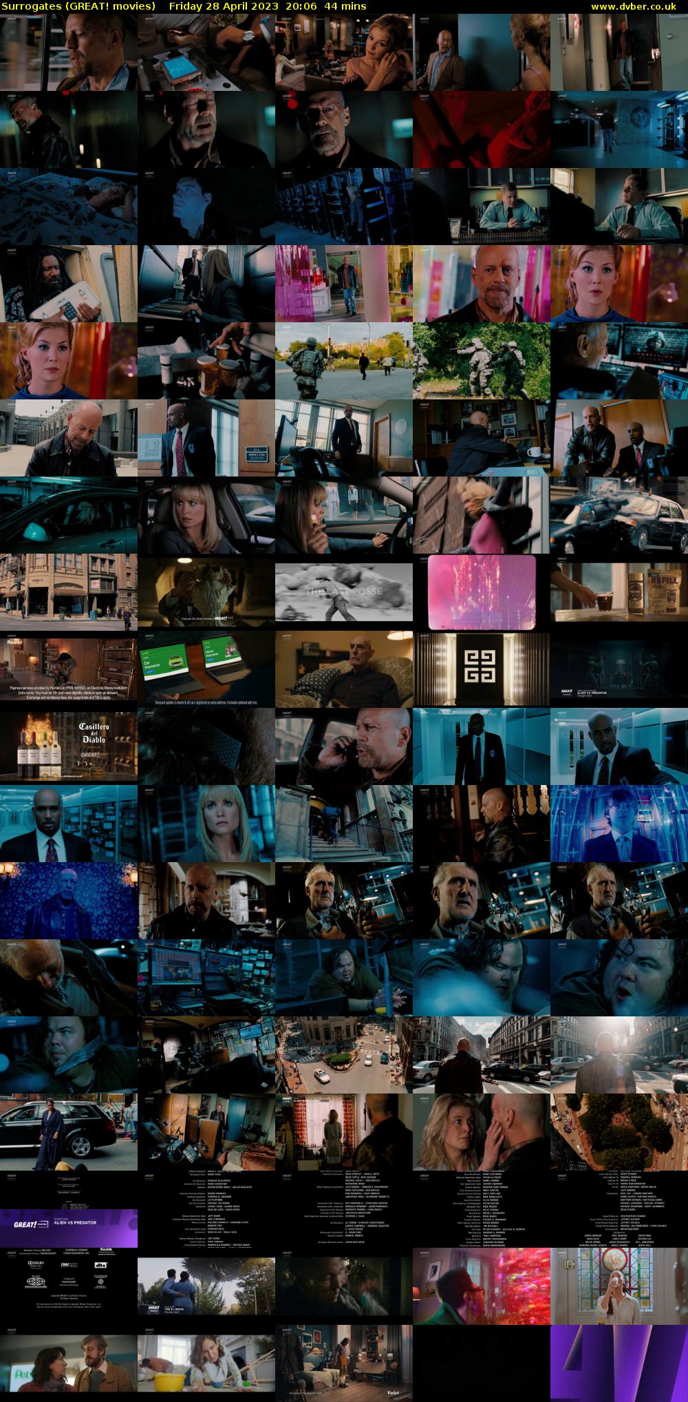 Surrogates (GREAT! movies) Friday 28 April 2023 20:06 - 20:50